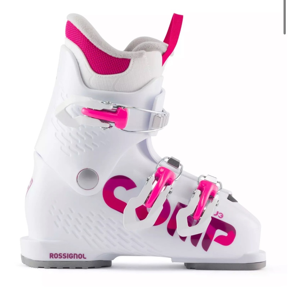 Rossignol Kids' Comp J3 Ski Boot (White&Pink)